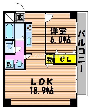 岡山駅 バス20分  十日市南下車：停歩7分 3階の物件間取画像